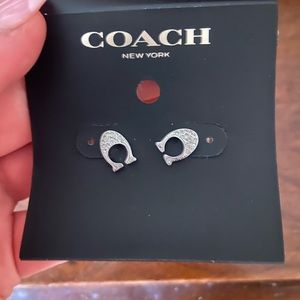 Coach C Stud Earrings